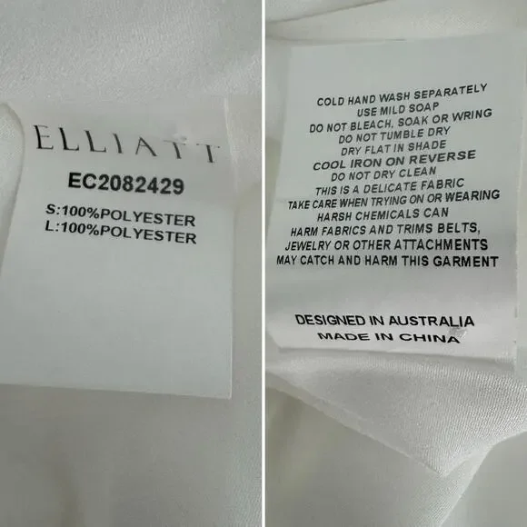 Elliatt Amelie Mini Party Dress wedding bride bridal white size XS - Picture 13 of 15